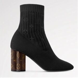 Louis Vuitton Silhouette Ankle Boots-authentic-New!!